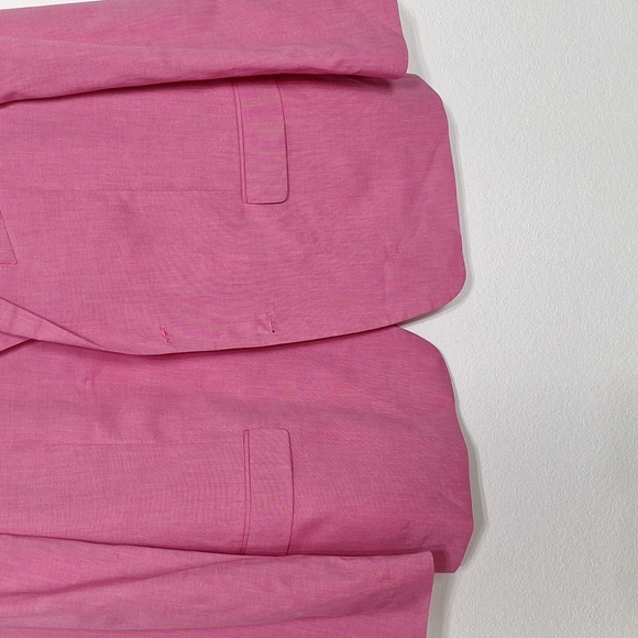 Saddlebred Men’s Classic Preppy Pink Cotton 2 Button Blazer Sport Coat Size 48R - Picture 3 of 11